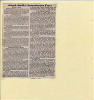 Smith, Joseph (Susquehanna Years Part 3)